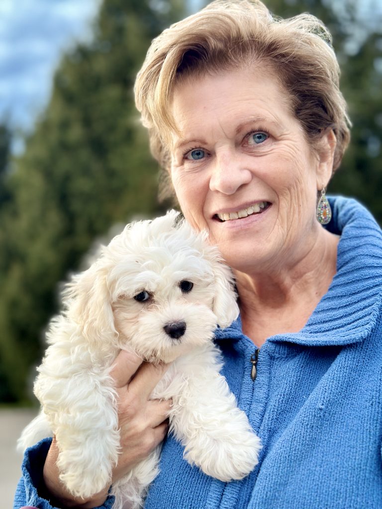 Senior Citizen and Teddy Bear Puppy